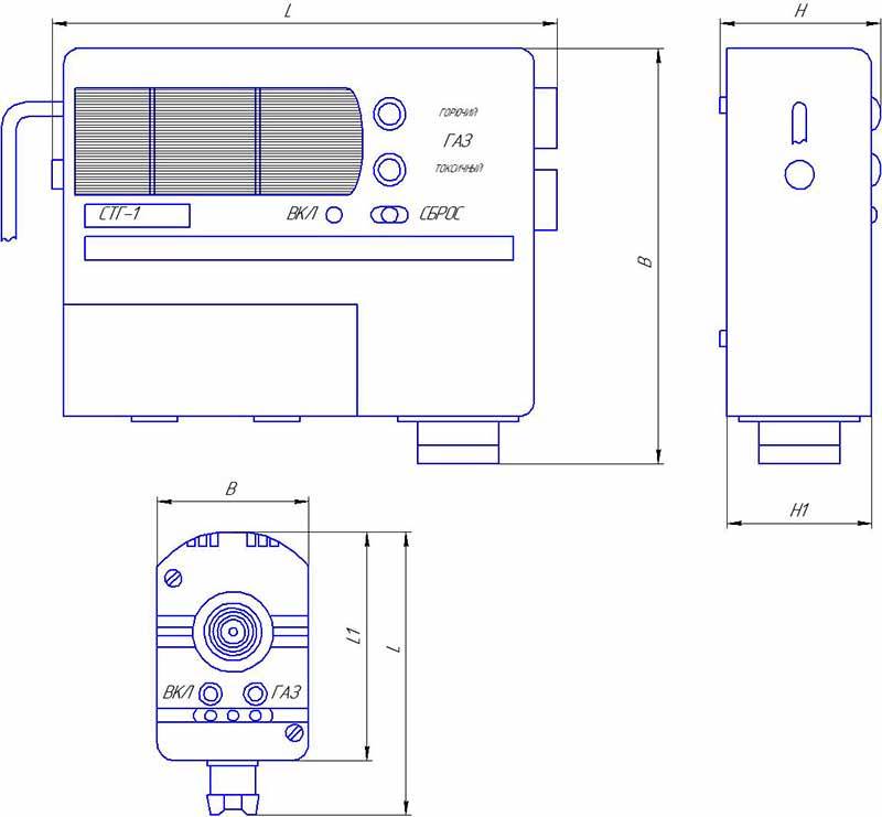 Стг 1 сигнализатор токсичных и горючих газов схема